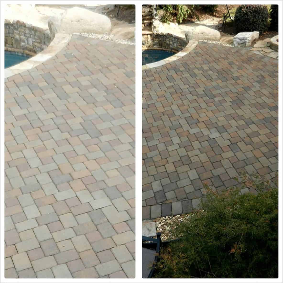 beforeafterstainingsealingpavers